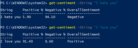 Get-Sentiment - Kinda Negative